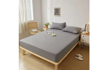 Prześcieradło bawełniane jersey - 180 × 200 × 20 cm