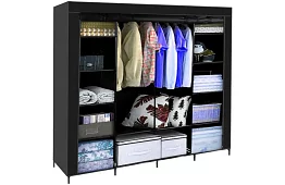 Látkowa składana szafa – 170 × 170 × 42 cm