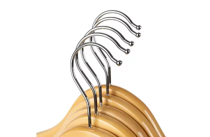 Drewniane wieszaki na odzież – zestaw 10 sztuk