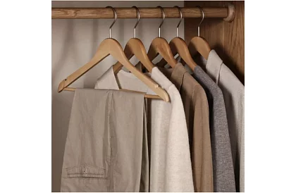Drewniane wieszaki na odzież – zestaw 10 sztuk