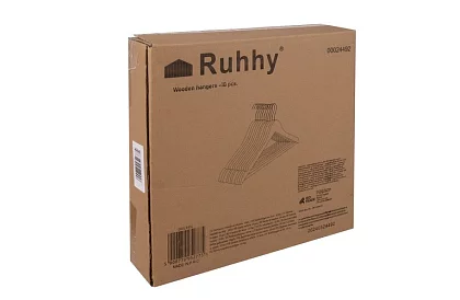 Drewniane wieszaki na odzież – zestaw 10 sztuk