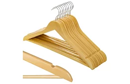 Drewniane wieszaki na odzież – zestaw 10 sztuk