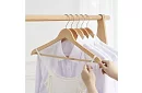 Drewniane wieszaki na odzież – zestaw 10 sztuk