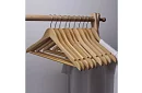 Drewniane wieszaki na odzież – zestaw 10 sztuk