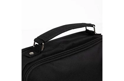 Etui szkolne - czarna piórnik z uchwytem