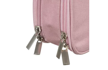 Etui szkolne - różowy piórnik z uchwytem