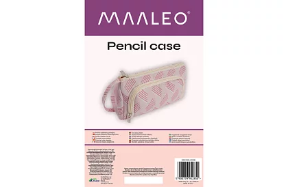 Etui szkolne - różowy piórnik w wzór