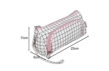 Etui szkolne - w kratkę piórnik