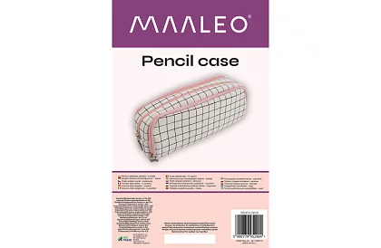 Rozszerzalne etui szkolne - w kratkę piórnik