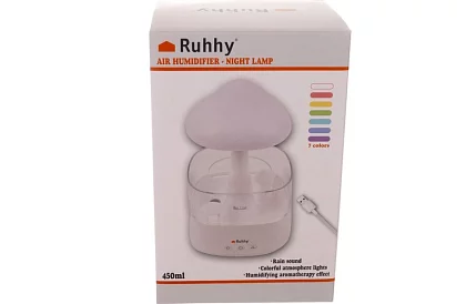 Nawilżacz z lampą nocną LED z efektem padającego deszczu