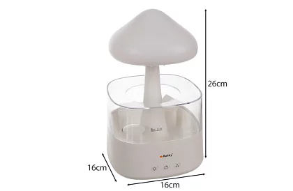 Nawilżacz z lampą nocną LED z efektem padającego deszczu