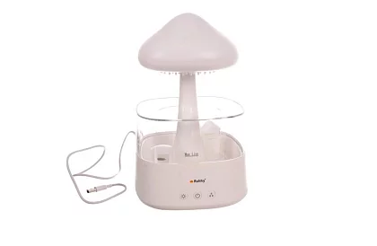 Nawilżacz z lampą nocną LED z efektem padającego deszczu