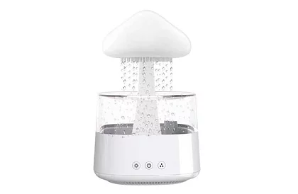 Nawilżacz z lampą nocną LED z efektem padającego deszczu