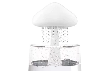 Nawilżacz z lampą nocną LED z efektem padającego deszczu