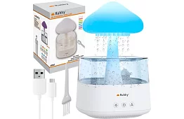 Nawilżacz z lampą nocną LED z efektem padającego deszczu