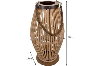 Lampa bambusowa - świecznik 23 x 40 cm