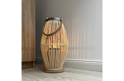 Lampa bambusowa - świecznik 23 x 40 cm