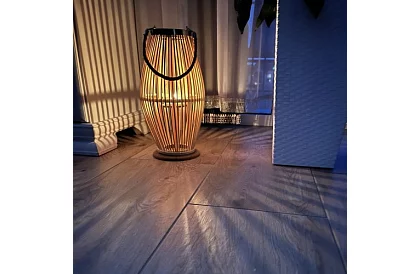 Lampa bambusowa - świecznik 23 x 40 cm