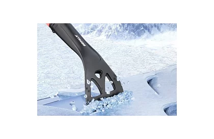 Zsuwana skrobaczka do okien z szczotką do śniegu