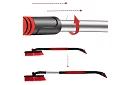 Zsuwana skrobaczka do okien z szczotką do śniegu