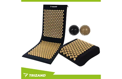 Poduszka akupresurowa z poduszką i 2 piłkami do masażu