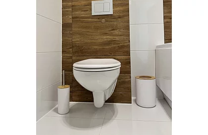 Akcesoria łazienkowe - biała zestaw 6 sztuk