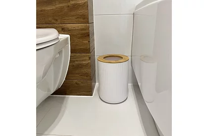 Akcesoria łazienkowe - biała zestaw 6 sztuk