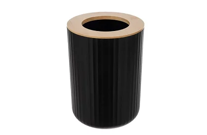 Akcesoria łazienkowe - czarny zestaw 6 sztuk