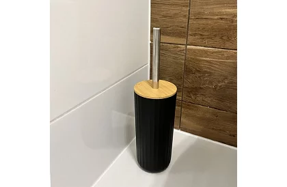 Akcesoria łazienkowe - czarny zestaw 6 sztuk