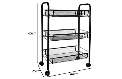 Mobilny regał na kółkach - 65 x 25 x 44 cm