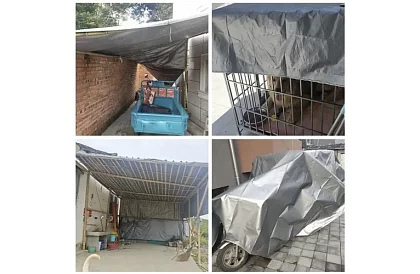 Plandeka z oczkami - 3 x 4 metry