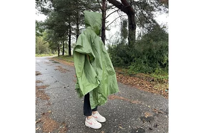 Poncho przeciwdeszczowe - zielone