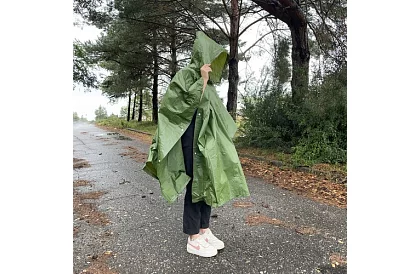 Poncho przeciwdeszczowe - zielone