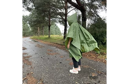 Poncho przeciwdeszczowe - zielone