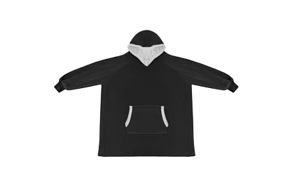 Duża oversize bluza - czarny koc