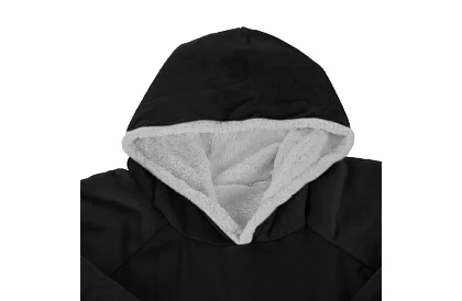 Duża oversize bluza - czarny koc