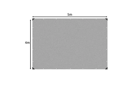 Plandeka z oczkami - 4 x 5 metrów