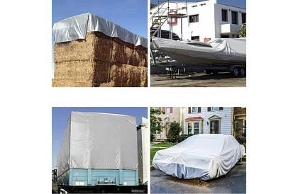 Plandeka z oczkami - 4 x 5 metrów