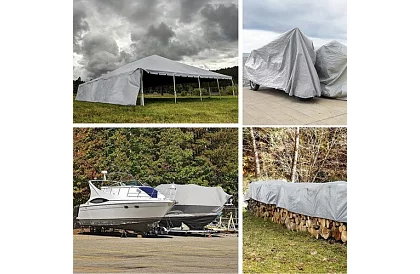 Plandeka z oczkami - 4 x 5 metrów