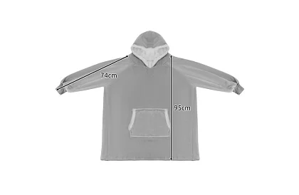 Duża oversize bluza - szary koc