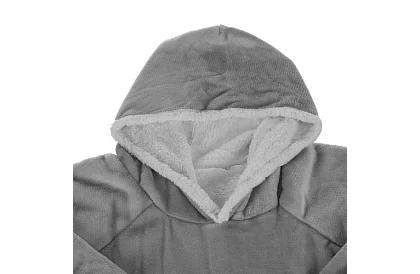 Duża oversize bluza - szary koc