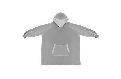 Duża oversize bluza - szary koc