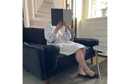 Duża oversize bluza - szary koc