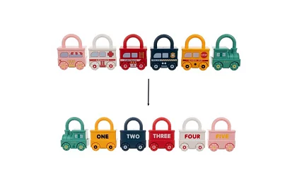 Edukacyjne wagony z kłódkami