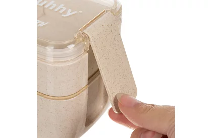 Skrzynka na przekąski z sztućcami - pudełko na lunch 750ml