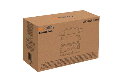 Skrzynka na przekąski z sztućcami - pudełko na lunch 750ml