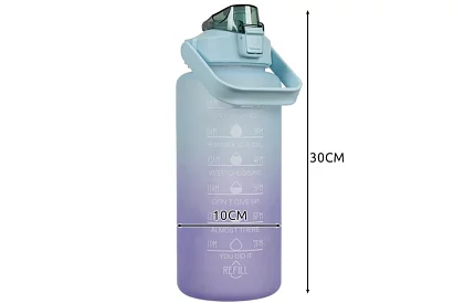 Duża motywacyjna butelka na wodę 2000 ml