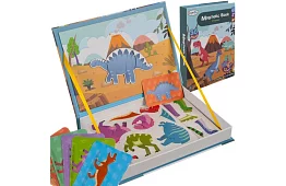 Magnetyczna książeczka z puzzlami - Dinozaur