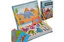 Magnetyczna książeczka z puzzlami - Dinozaur