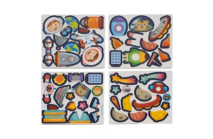 Magnetyczna książeczka z puzzlami - wszechświat